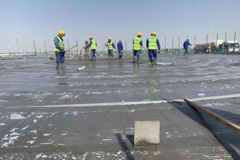 公司承建新疆广汇LNG储罐项目储罐基础浇筑完工
