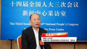 莫鼎革接受人民网专访强调：绿色发展 科技先行！