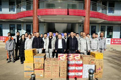 周恩利一行赴山西兰花项目现场调研慰问