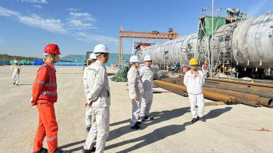 周恩利赴延长石油兴化搬迁改造项目调研慰问并指导工作